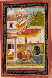 Painting of Gujari Ragini from a Ragamala Series