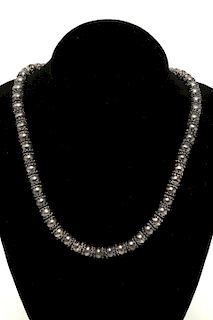 Silver Round Bead Necklace