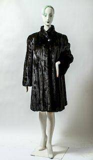 Ladies' Vintage Mink Fur Three-Quarter Coat