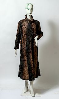 Ladies' Vintage Persian Lamb Fur Full Length Coat