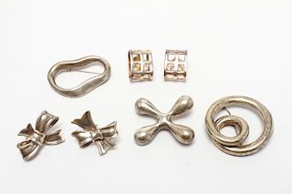Angela Cummings Silver Brooches & Earrings, 5