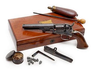 English Cased Colt London Model 1849 Pocket Percussion Revolver 