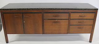 MIDCENTURY. Cabinet / Server With Marble Top.