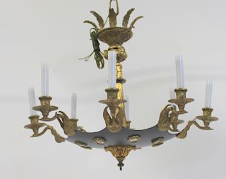 Bronze And Patinated Empire Style Umbrella