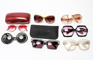Ladies' Designer and Other Sunglasses, Group of 7