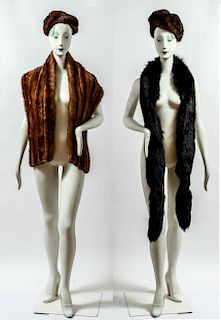 Ladies' Fur Accessories, Collars and Hats, 4 Pcs.