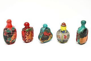 Chinese Snuff Bottles, Resin & Others, 5