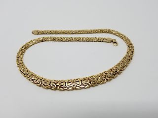 Atasay 14K Gold Designer Chain Necklace