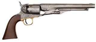 Colt Model 1860 Engraved Army Percussion Revolver 
