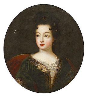 Style of Nicolas de Largilliere, (French, 1656-1746), Mademoiselle Duclos
