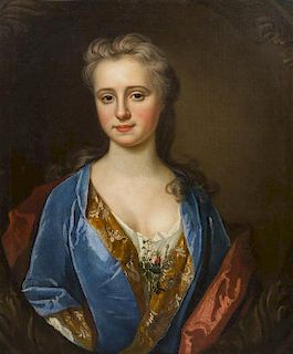 Continental School, (18th century), Portrait of a Lady