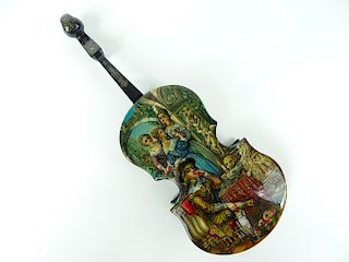 Russian Lacquered Violin "Vagner" Box