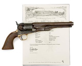 Colt Model 1861 Martially Marked Navy Revolver 