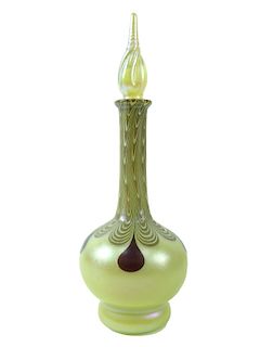 Vandermark Favrile Art Glass Perfume Bottle