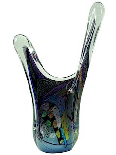 Contemporary Art Glass Free Form Sculpture