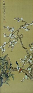 Pair of Chinese Painting On Silk. Signed.