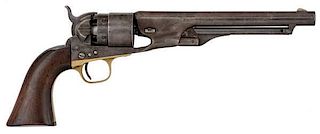 Colt U.S. Martial Army Model 1860 Four-Screw Frame Percussion Revolver 
