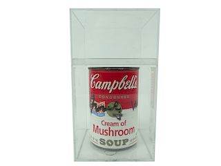 Andy Warhol Signed "Campbell Cream of Mushroom"