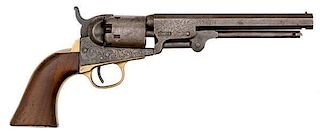 Factory Engraved Colt Model 1849 Pocket Revolver 