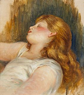 Pierre-Auguste Renoir, (French, 1841-1919), Femme endormie, c. 1890-1894