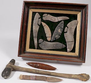 GROUP OF STONE TOOLS