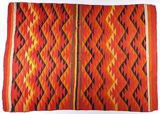 A NAVAJO TRANSITIONAL BLANKET, PROBABLY C. 1900