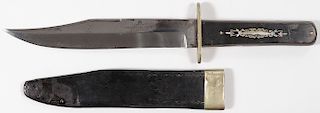 A FINE CLIP-POINT BOWIE KNIFE, SLATER BROTHERS