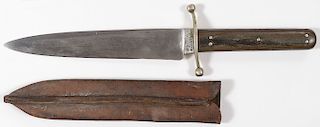 EARLY JOSEPH RODGERS & SON BOWIE KNIFE