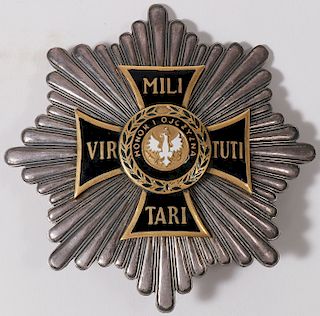 POLISH STYLE ORDER OF MILITARY VIRTUE BREAST STAR