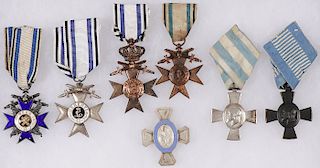 SEVEN BAVARIAN WWI RELATED MEDALS