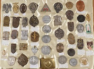SUPER GROUP OF 43 GERMAN 3RD REICH BADGES