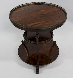 Antique And Fine Quality Rosewood 2 Tier Table