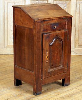 FRENCH PROVINCIAL CHERRY CABINET SLANT LID C.1820