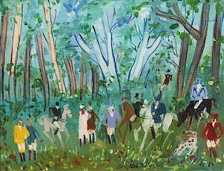 Jean Dufy, (French, 1888-1964), The Hunt
