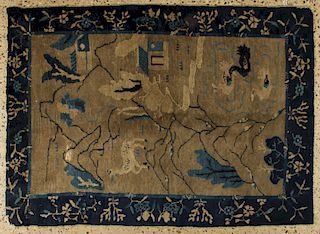 CHINESE PICTORIAL RUG