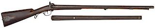 European Percussion Side-by-Side Shotgun by S. Knop 