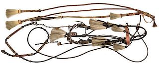 Horsehair Bridle and Reins from Rawlins, WY Prison PLUS Quirt and Whip 