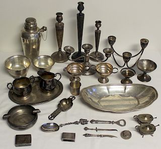 STERLING. Assorted Hollow Ware and Flatware.