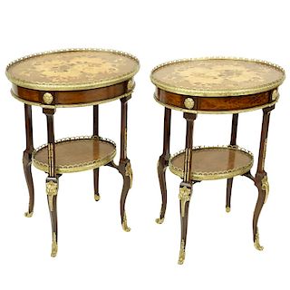 19C Marquetry Tables
