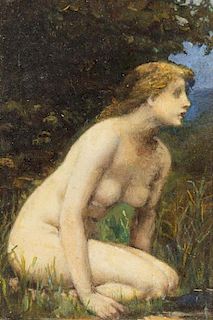 British School, (19th century), Nude Studies (two works)