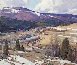 Aldro Thompson Hibbard, (American, 1886-1972), March Winds, Vermont