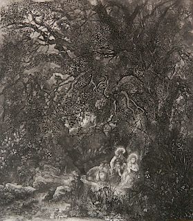 Rodolphe Bresdin etching