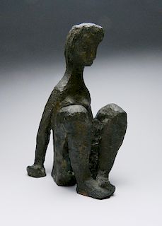Antanas Moncys bronze sculpture