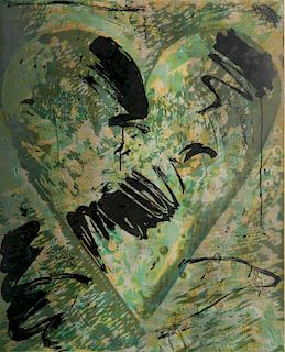 Jim Dine woodcut in color