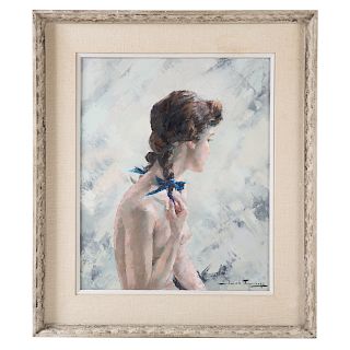 Igor Talwinski. Girl, Oil on Canvas
