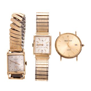 A Collection of Gent's 14K Gold Watches