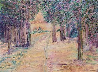 Carl Rudolph Krafft, (American, 1884-1938), Forest Path