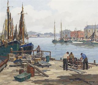 James Jeffrey Grant, (American, 1883-1960), Gloucester Harbor
