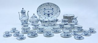 Royal Copenhagen Blue Flute pattern china set