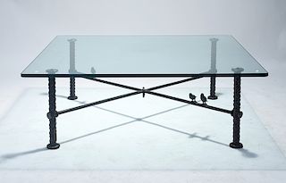 Ilana Goor figural iron coffee table